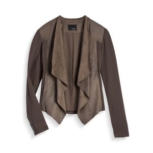 Edyson Maisha Ponte and Faux Leather Jacket Sz M